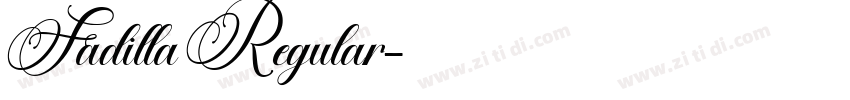 Fadilla Regular字体转换